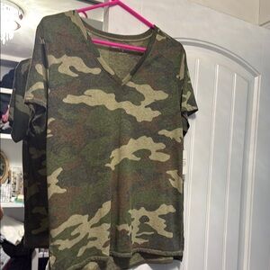 Lucky Brand Camouflage Short Sleeve Tee